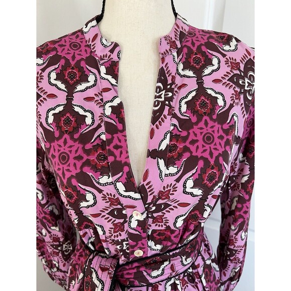 Beyond by Vera Pink Magenta Long Sleeve Maxi Dress Size Small EUC - Picture 2 of 9